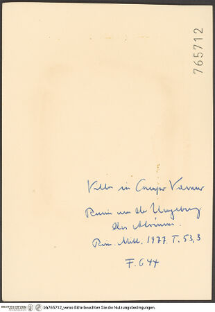 Rückseite von bh765712_recto