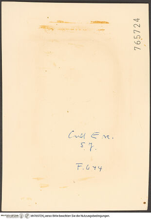 Rückseite von bh765724_recto