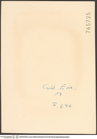 Rückseite von bh765725_recto