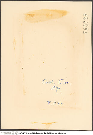 Rückseite von bh765729_recto