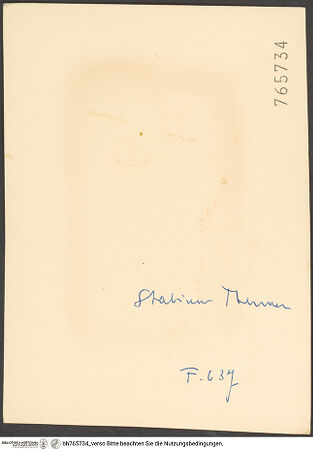 Rückseite von bh765734_recto