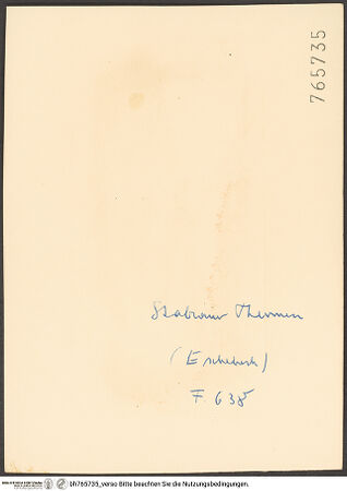 Rückseite von bh765735_recto