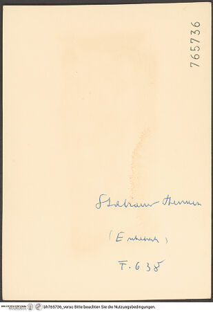 Rückseite von bh765736_recto