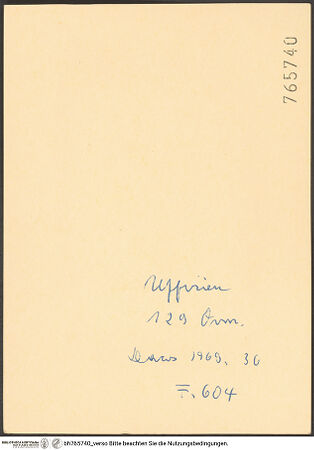 Rückseite von bh765740_recto