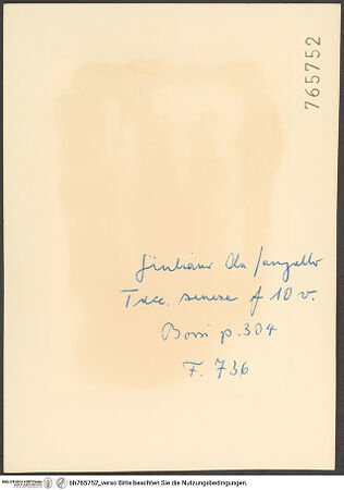 Rückseite von bh765752_recto