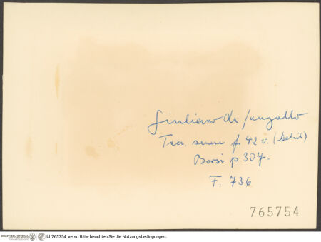 Rückseite von bh765754_recto