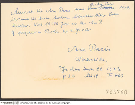 Rückseite von bh765760_recto