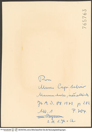 Rückseite von bh765763_recto