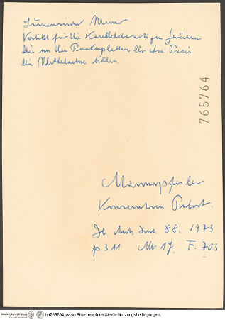 Rückseite von bh765764_recto