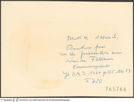 Rückseite von bh765766_recto