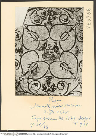 Rückseite von bh765768_recto