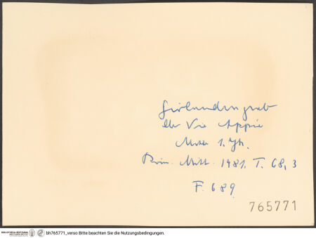 Rückseite von bh765771_recto