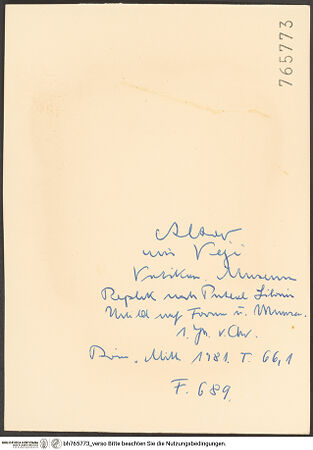 Rückseite von bh765773_recto