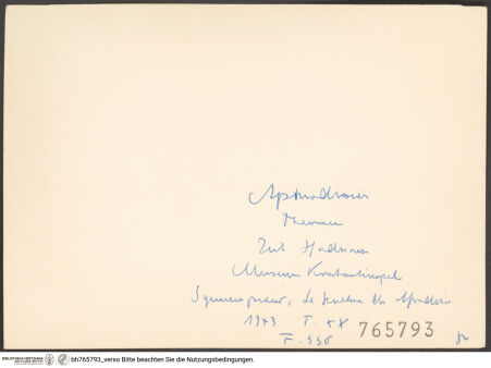 Rückseite von bh765793_recto