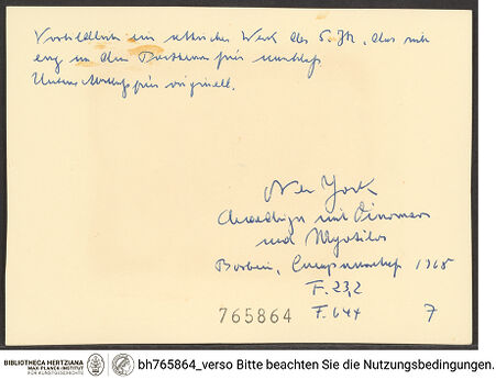 Rückseite von bh765864_recto