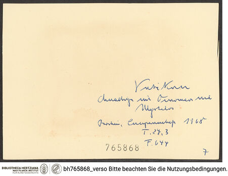 Rückseite von bh765868_recto