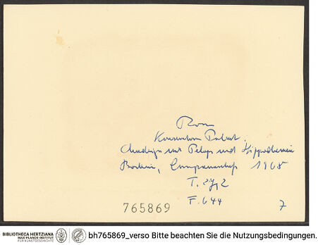 Rückseite von bh765869_recto