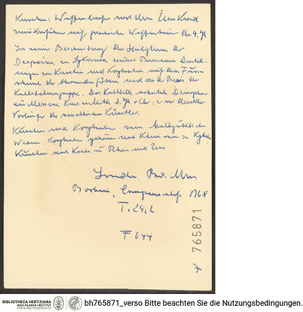 Rückseite von bh765871_recto