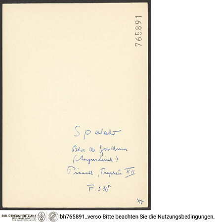 Rückseite von bh765891_recto