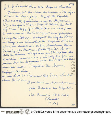 Rückseite von bh765892_recto