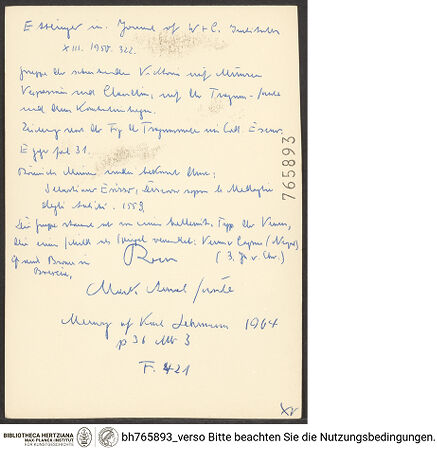 Rückseite von bh765893_recto