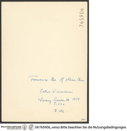 Rückseite von bh765906_recto