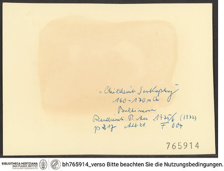 Rückseite von bh765914_recto