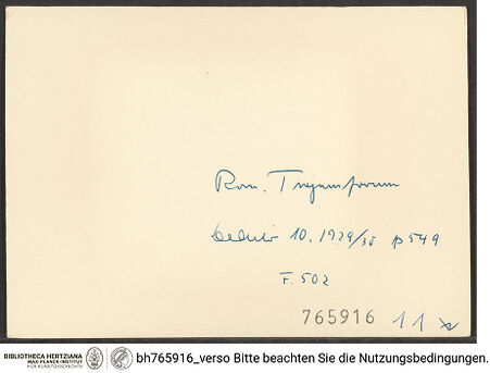 Rückseite von bh765916_recto