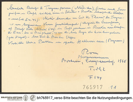 Rückseite von bh765917_recto