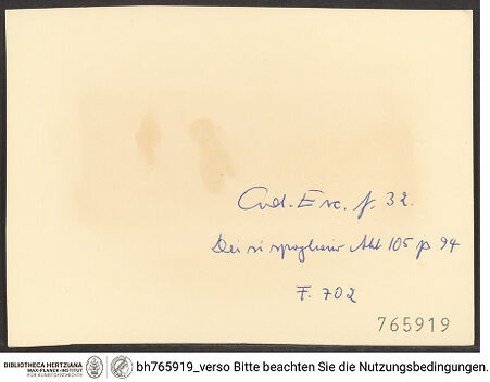 Rückseite von bh765919_recto