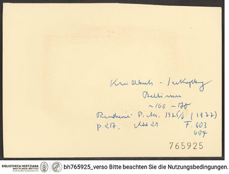 Rückseite von bh765925_recto