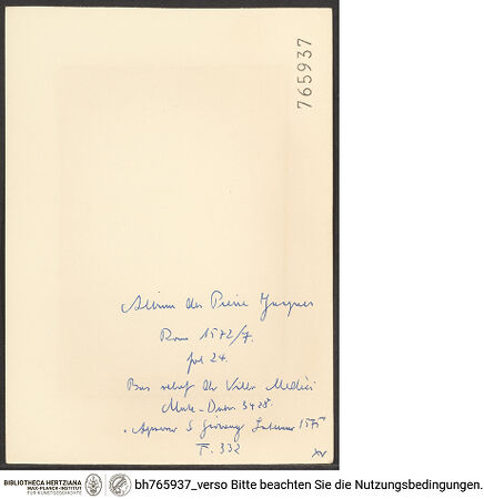 Rückseite von bh765937_recto