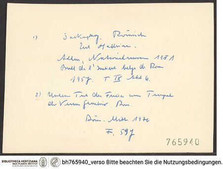 Rückseite von bh765940_recto