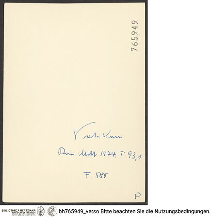 Rückseite von bh765949_recto