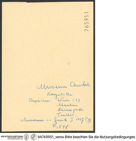 Rückseite von bh765951_recto