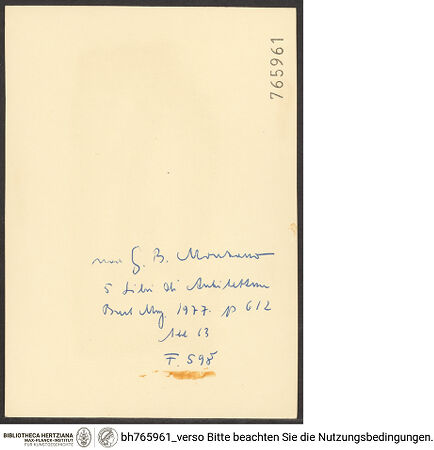 Rückseite von bh765961_recto