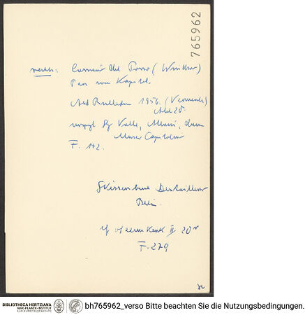 Rückseite von bh765962_recto