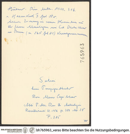 Rückseite von bh765963_recto