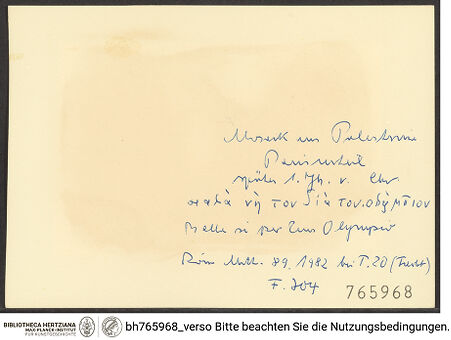 Rückseite von bh765968_recto