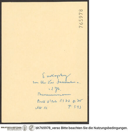 Rückseite von bh765978_recto