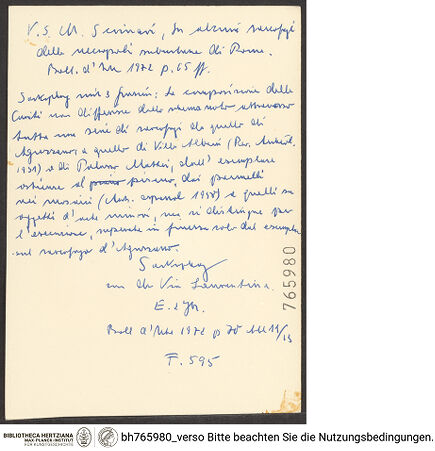 Rückseite von bh765980_recto