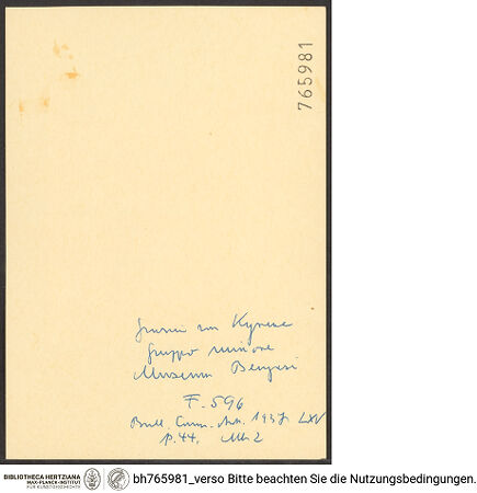 Rückseite von bh765981_recto