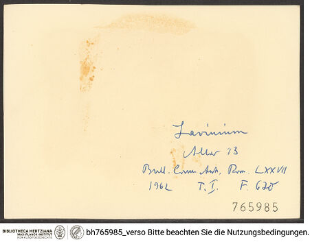 Rückseite von bh765985_recto