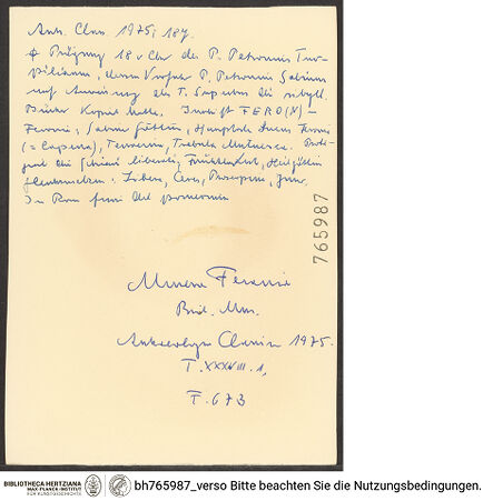 Rückseite von bh765987_recto