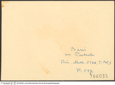 Rückseite von bh766035_recto