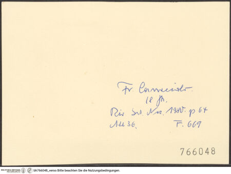 Rückseite von bh766048_recto