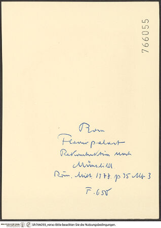 Rückseite von bh766055_recto