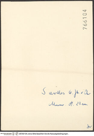 Rückseite von bh766104_recto