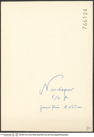 Rückseite von bh766124_recto