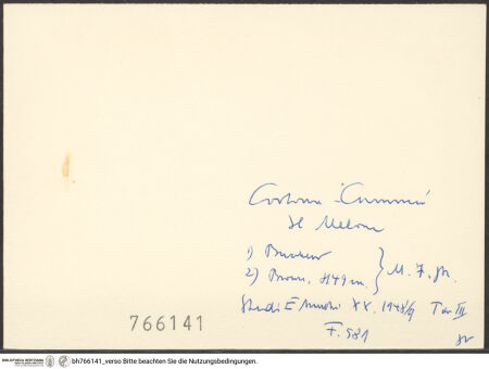 Rückseite von bh766141_recto